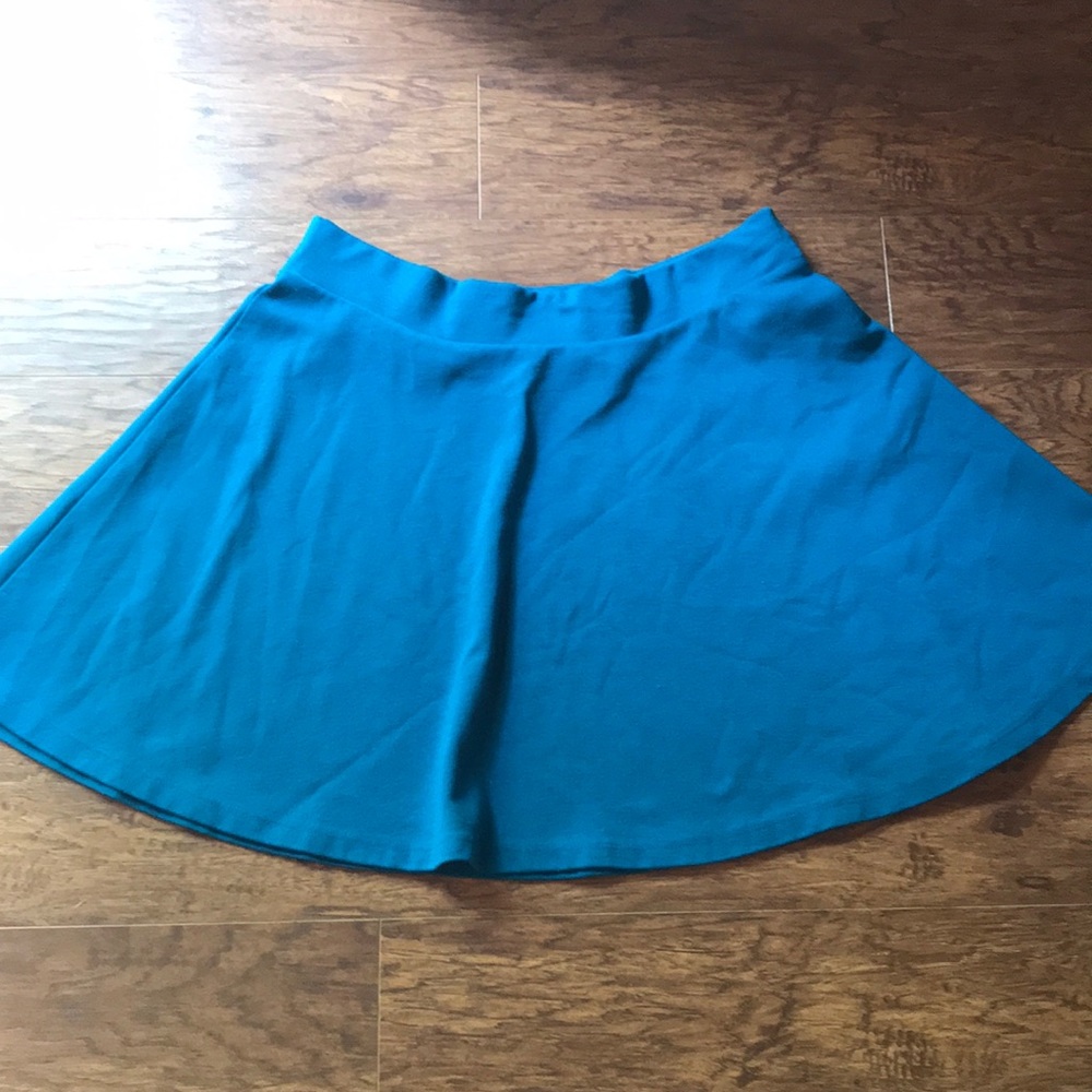 Blue skater skirt